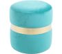 Pouf rond en velours Milo - 