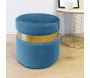 Pouf rond en velours Milo - 