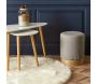 Pouf scandinave en tissu base bois 30 cm - THE HOME DECO FACTORY