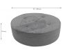 Pouf de sol en toile effet feutrine 5 points - COT-0551