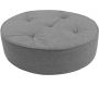 Pouf de sol en toile effet feutrine 5 points
