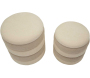 Pouf en tissu 2 en 1 Nordic (Set de 2) - MAU-0896