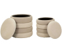 Pouf en tissu 2 en 1 Nordic (Set de 2) - 119