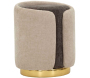 Pouf en tissu Two-Tone 40 x 50 cm