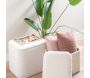 Pouf en tissu bouclette Ada - LEITMOTIV