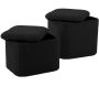 Pouf en tissu bouclette Ada - PRE-1583