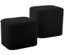 Pouf en tissu bouclette Ada