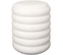 Pouf 2 en 1 en tissu bouclette Freya