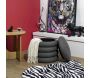 Pouf 2 en 1 en tissu coloré Atome - THE HOME DECO FACTORY