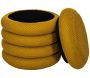 Pouf 2 en 1 en tissu coloré Atome