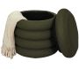 Pouf 2 en 1 en tissu coloré Atome - 52,90