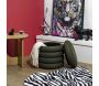Pouf 2 en 1 en tissu coloré Atome - THE HOME DECO FACTORY