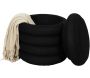 Pouf 2 en 1 en tissu coloré Atome - 52,90