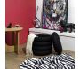 Pouf 2 en 1 en tissu coloré Atome - THE HOME DECO FACTORY