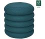 Pouf 2 en 1 en tissu coloré Atome - CMP-5199