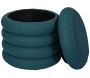 Pouf 2 en 1 en tissu coloré Atome