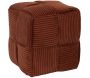 Pouf en tissu côtelé tressé Scott