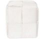 Pouf en tissu côtelé tressé Scott - CMP-5224
