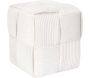 Pouf en tissu côtelé tressé Scott