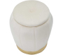 Pouf en tissu et métal 2 en 1 Paris 43 x 43 cm - 79,90