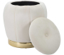 Pouf en tissu et métal 2 en 1 Paris 43 x 43 cm - 5