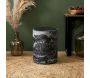 Pouf en tissu à motifs Black forest 28 x 36 cm - THE HOME DECO FACTORY