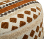 Pouf en tissu avec pieds en bois Ethnic - 5
