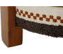 Pouf en tissu avec pieds en bois Ethnic - 6