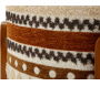 Pouf en tissu avec pieds en bois Ethnic - 7