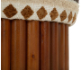 Pouf en tissu avec pieds en bois Ethnic - 94,90