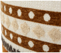 Pouf en tissu avec pieds en bois Ethnic - 5