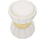 Pouf en tissu avec surpiqures Flower 40 x 44 cm - 83,90