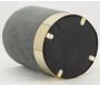 Pouf en velours et métal doré - AUB-4444