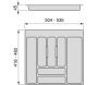 Range-couvert pour tiroir Optima Universal - EMU-0227