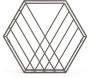 Rangement magazine structure hexagonale Zina - UMBRA
