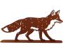 Renard décoratif en métal rouillé - ESSCHERT DESIGN