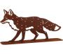 Renard décoratif en métal rouillé - 7