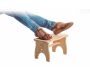 Repose-pieds marche-pieds en pin brut - 10,97