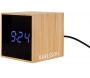 Réveil en bambou Mini cube