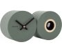 Horloge mural en métal mat Duo Cuckoo