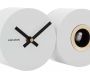 Horloge mural en métal mat Duo Cuckoo - 74,90