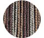 Rideau de porte en PVC brun et beige Arezzo