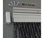 Rideau de porte en PVC noir Bellano - 140