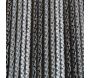 Rideau de porte en PVC noir et gris Arezzo - LAD-0108