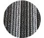 Rideau de porte en PVC noir et gris Arezzo