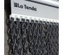 Rideau de porte en aluminium Alusa noir - LA TENDA