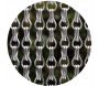 Rideau de porte en aluminium argent mat Alusax 8