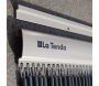 Rideau de porte en polyéthylène anthracite et acier  Campos - LAD-0124