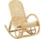 Rocking chair en manau et moelle de rotin naturelle Tipi - AUBRY GASPARD