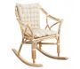 Rocking-chair en rotin naturel